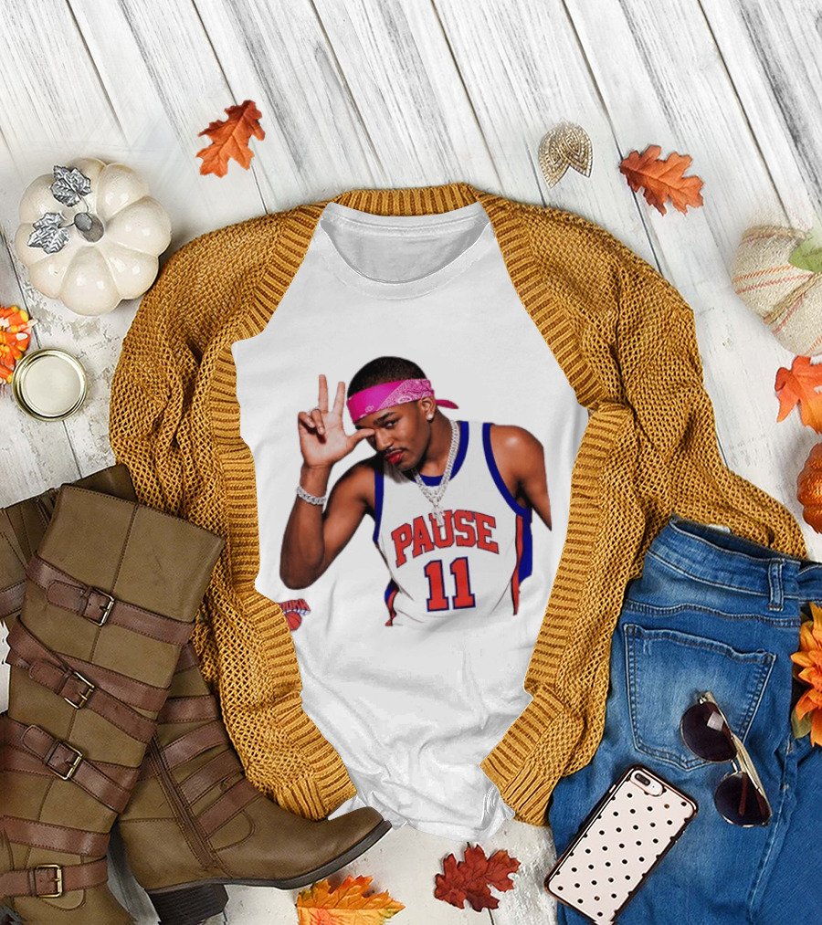 Pause Brunson 11 New York Knicks Basketball Icon nodoka T-Shirt