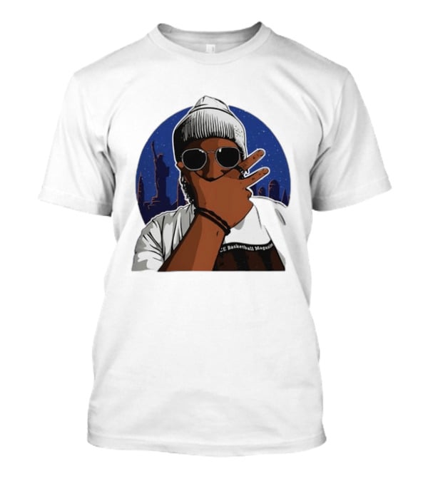 Jalen Brunson New York Knicks NBA Basketball Magazine Skyline T-Shirt