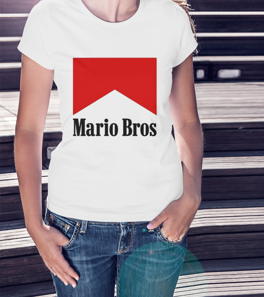 Mario Bros Red Banner T-Shirt