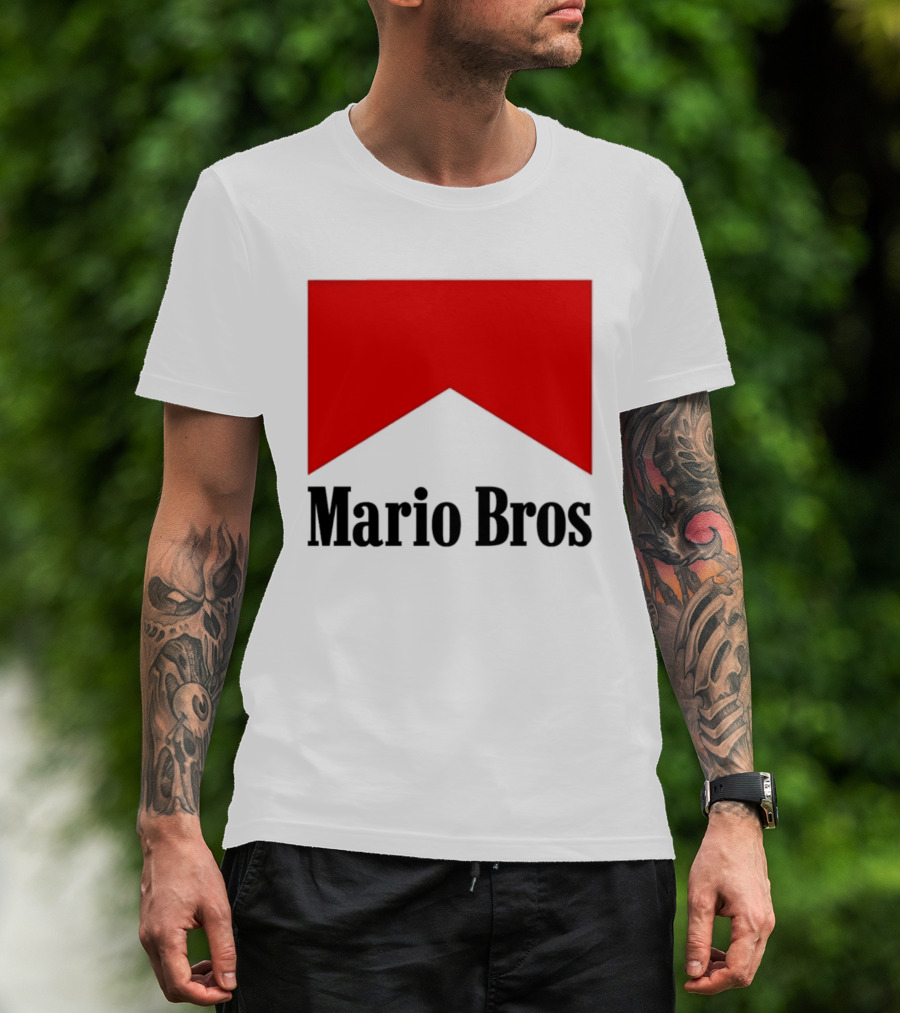 Mario Bros Red Banner T-Shirt