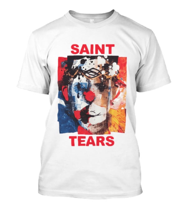 Miles McBride Saint Tears Colorful Artistic Face T-Shirt