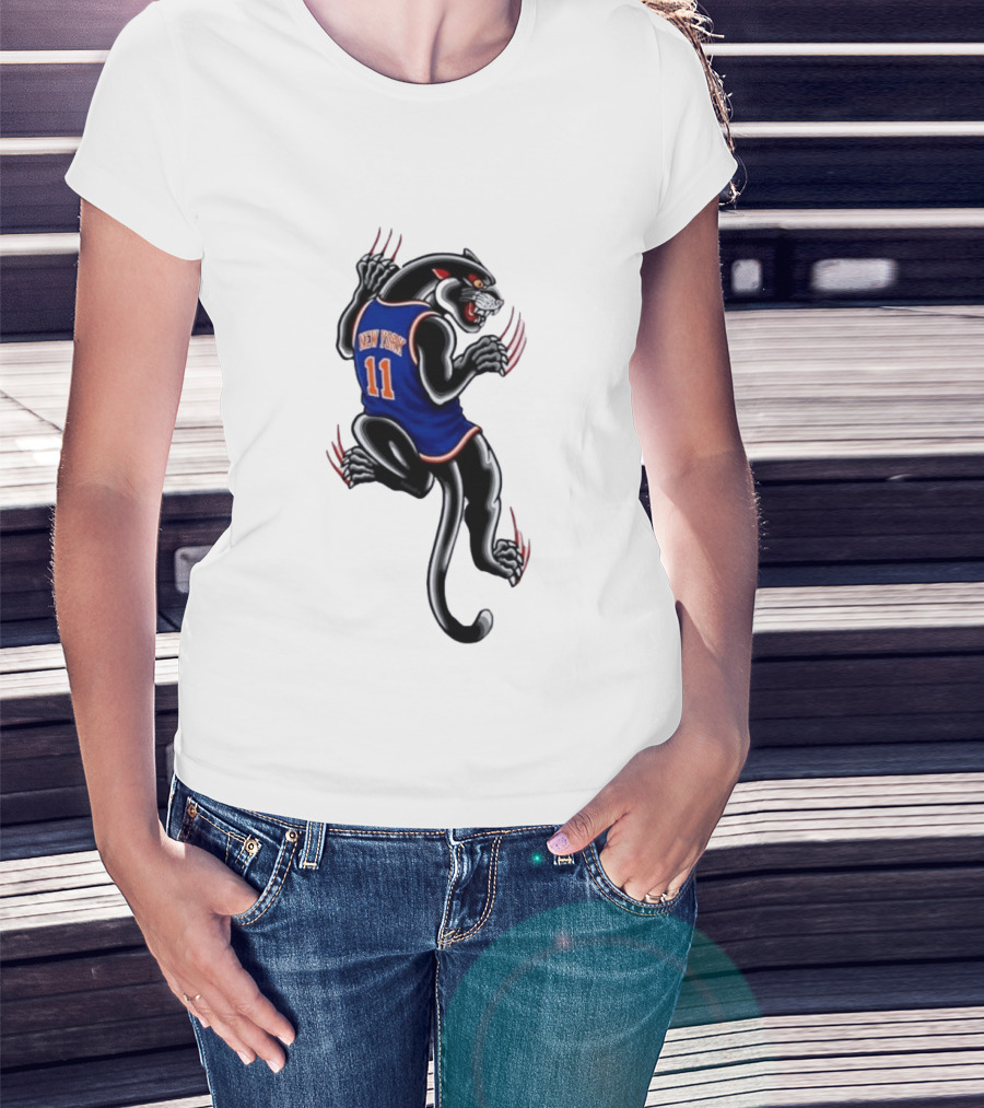 New York 11 Panther Clawing Back Sports Jersey T-Shirt