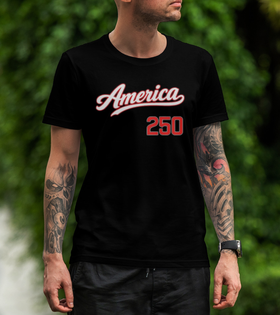 America 250 4th July Celebration Script T-Shirt