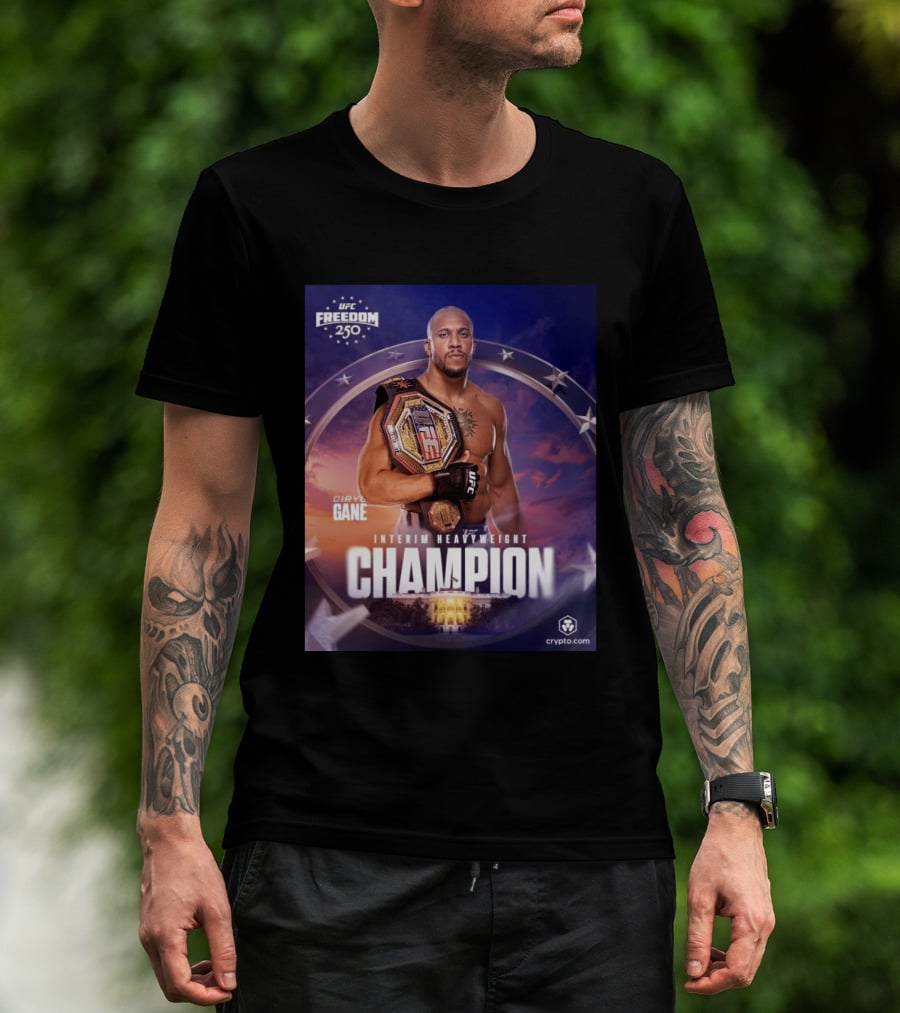 UFC Freedom 250 Ciryl Gane Interim Heavyweight Champion Crypto.com T-Shirt