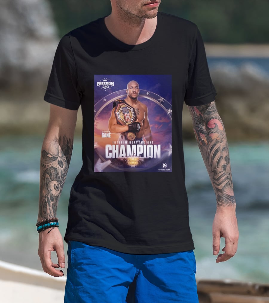 UFC Freedom 250 Ciryl Gane Interim Heavyweight Champion Crypto.com T-Shirt
