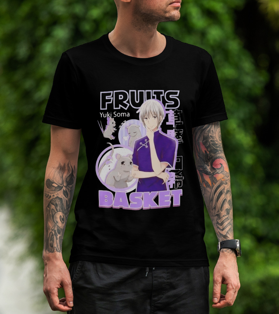 Fruits Basket Yuki Soma Kanji Mouse Transformation T-Shirt