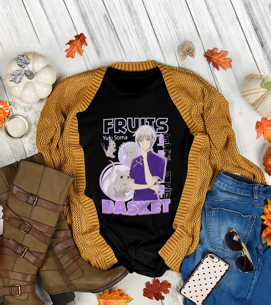 Fruits Basket Yuki Soma Kanji Mouse Transformation T-Shirt