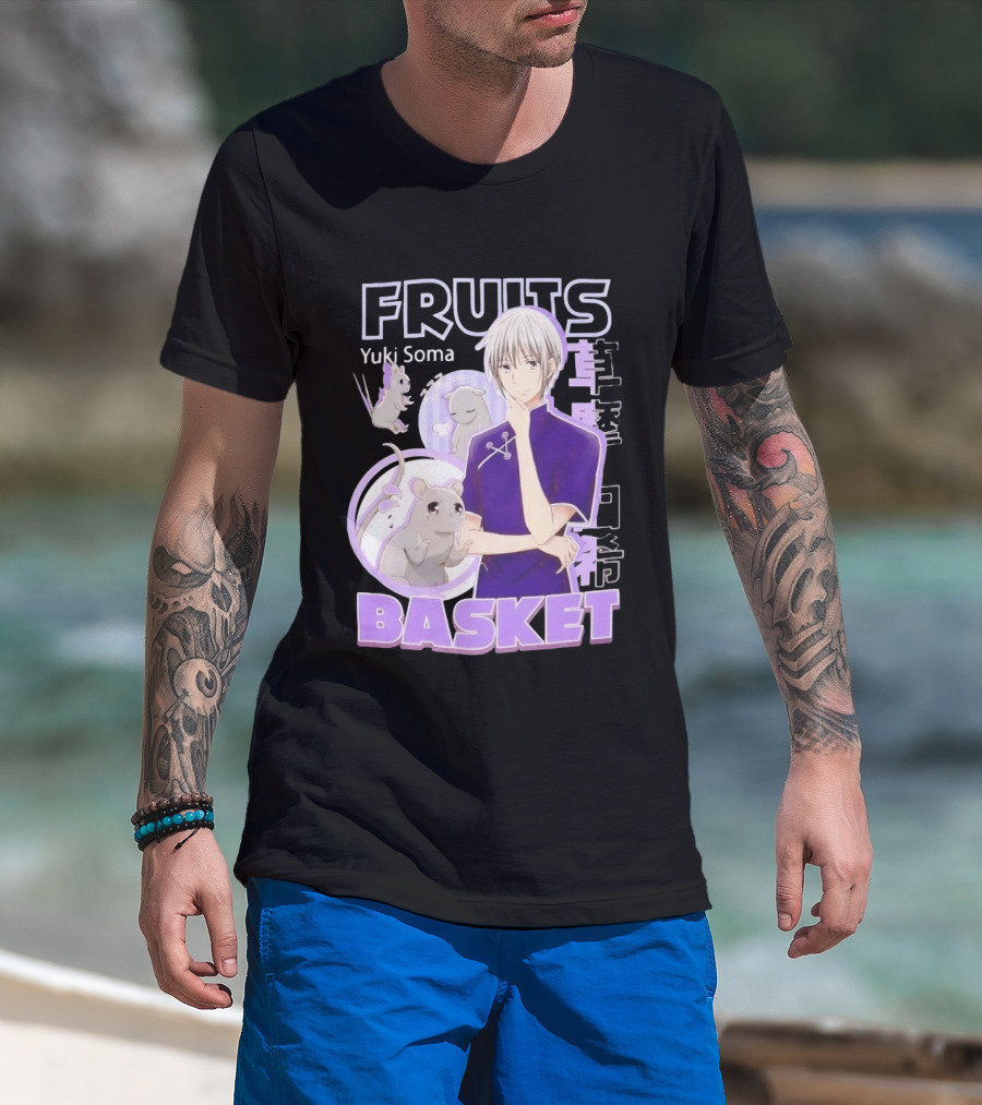 Fruits Basket Yuki Soma Kanji Mouse Transformation T-Shirt