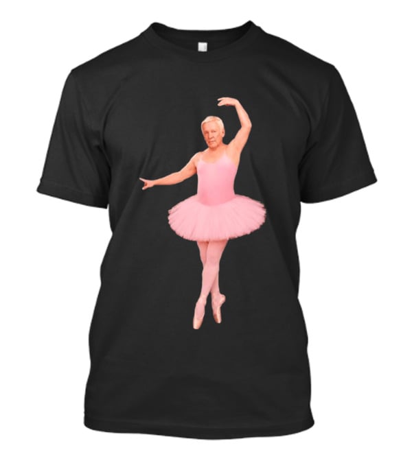 Geddy Lee Wearing Pink Ballerina Alex Lifeson Costume Iconic Image T-Shirt