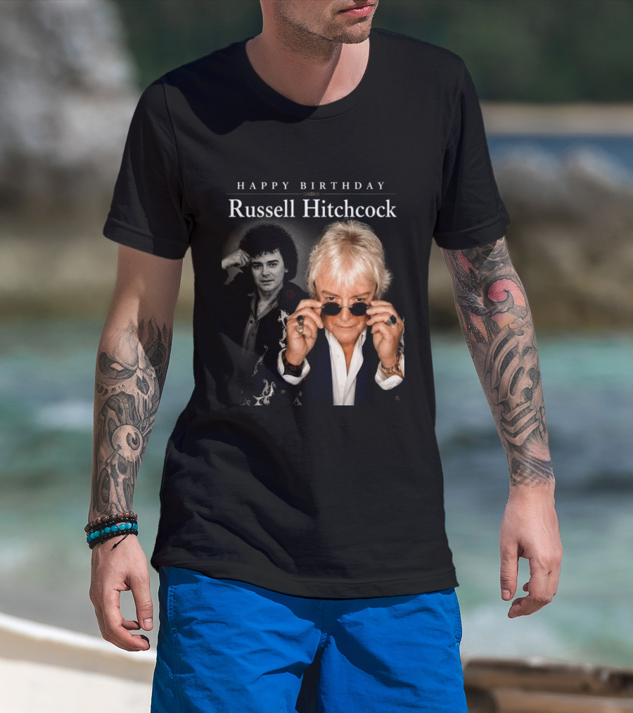 Happy Birthday Russell Hitchcock Iconic Music Celebration T-Shirt