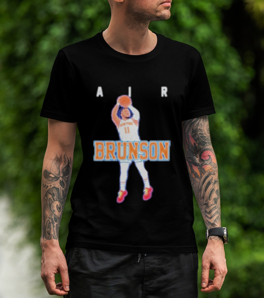 Jalen Brunson Air Brunson Knicks Basketball Jump Shot T-Shirt