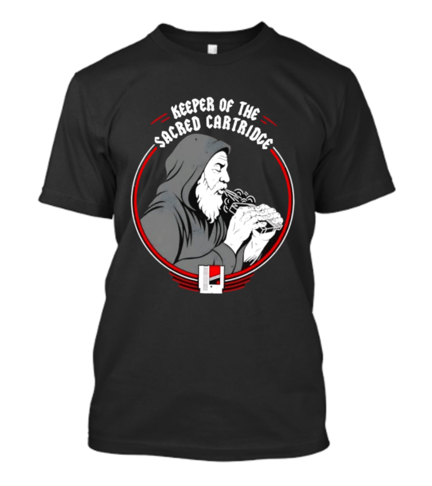 Keeper Of The Sacred Cartridge Gaming System Old Monk T-Shirt