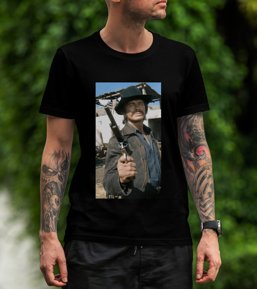 Remembering Charles Bronson 1921 2003 Classic Western Cowboy Hero T-Shirt
