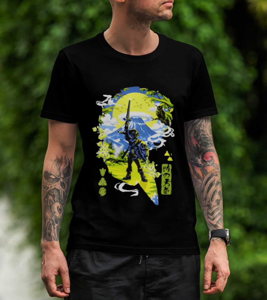 The Legend Of Zelda Link Hero Of Time Toki No Yusha Iconic Anime Style Adventure T-Shirt