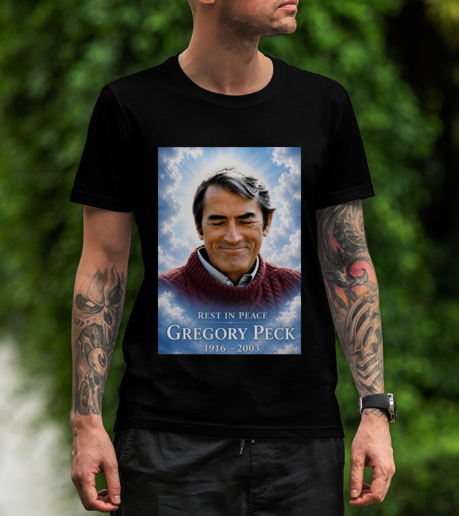 Rest In Peace Gregory Peck 1916 2003 Memorial T-Shirt