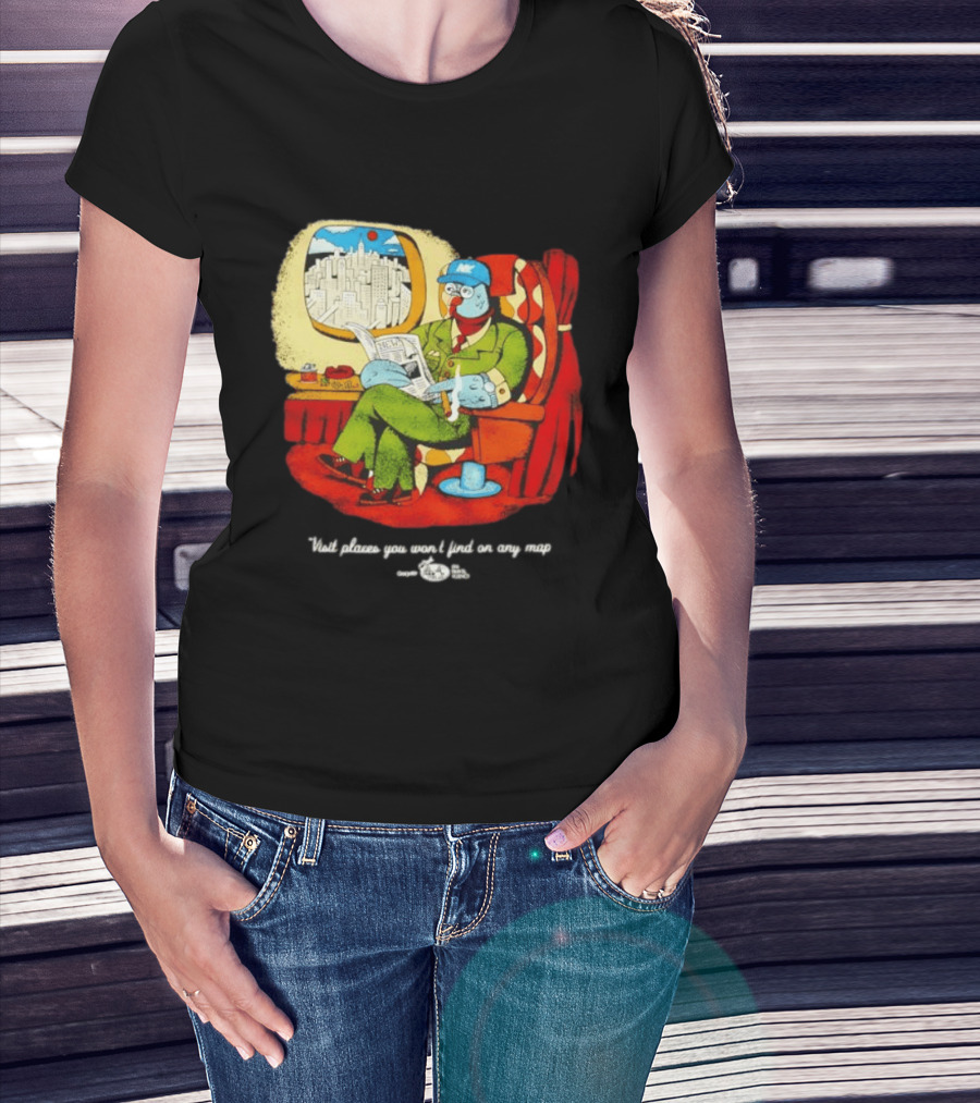 The Travel Agency Mile High Flyer Bird NY Visit Places You Won't Find On Any Map T-Shirt