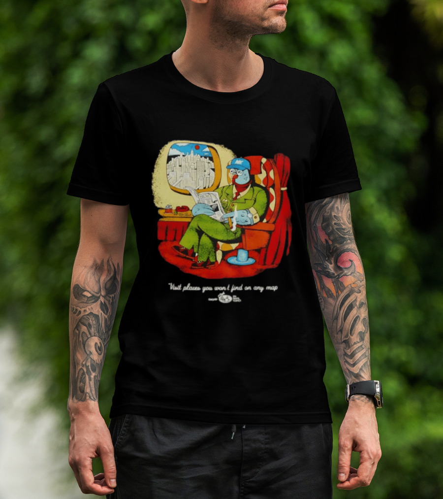 The Travel Agency Mile High Flyer Bird NY Visit Places You Won't Find On Any Map T-Shirt