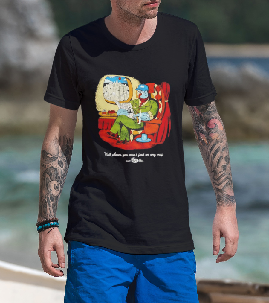 The Travel Agency Mile High Flyer Bird NY Visit Places You Won't Find On Any Map T-Shirt