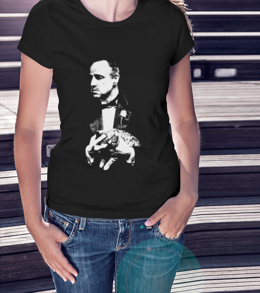 Vito Corleone Marlon Brando The Godfather Movie Film Noir T-Shirt