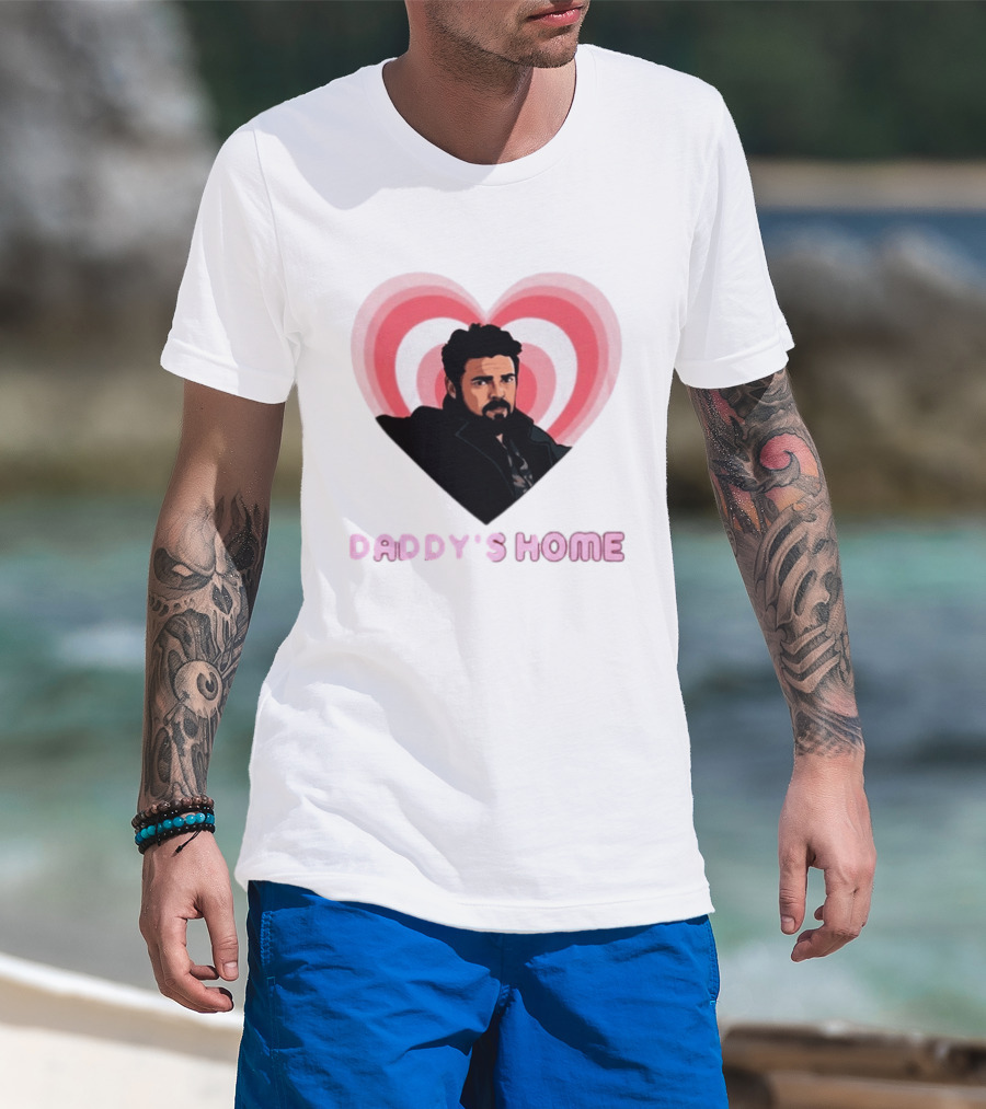 Daddy's Home The Boys Billy Butcher Heart T-Shirt