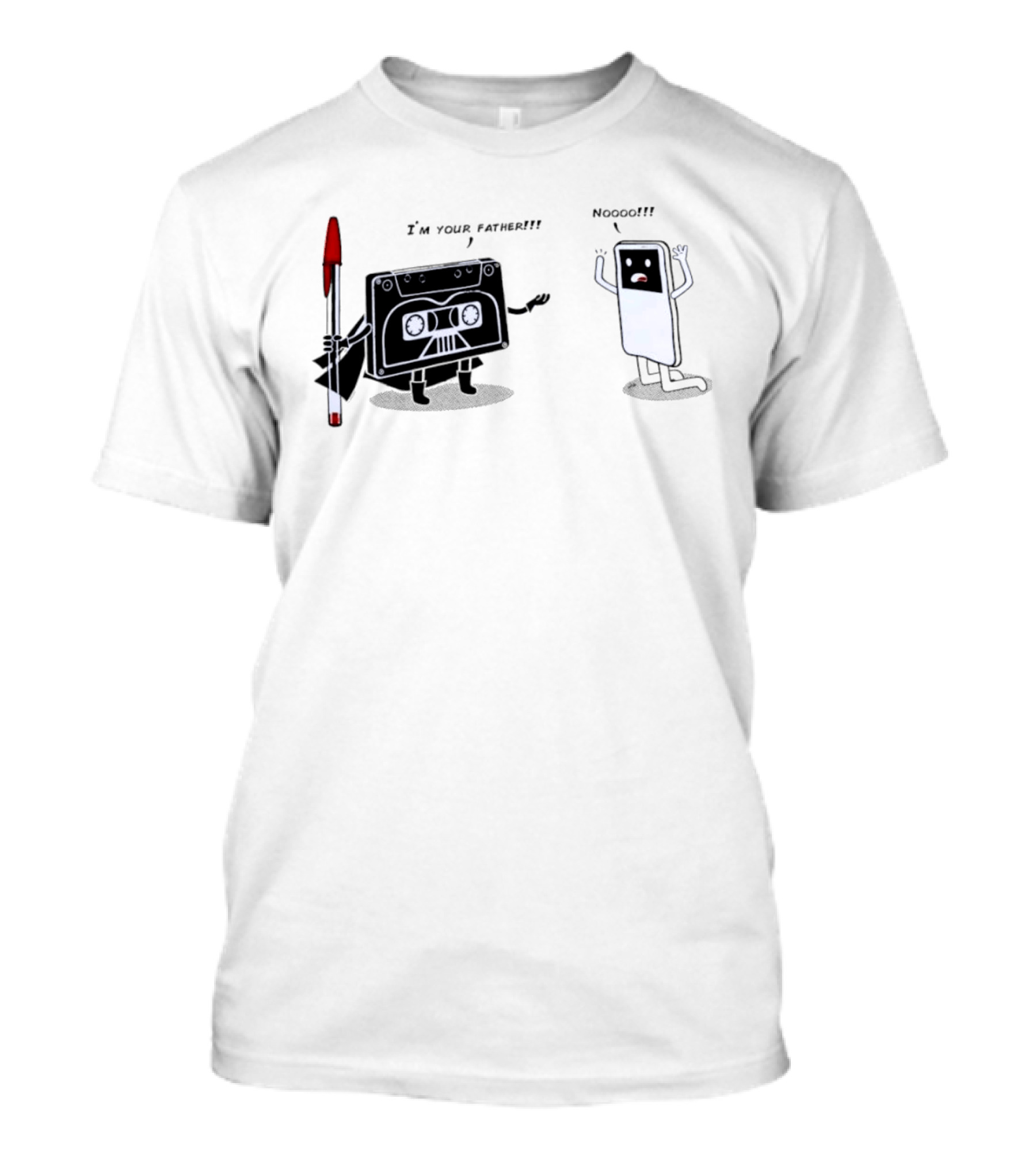 Cassette Tape Vader I'm Your Father IPod Noooo Pop Culture T-Shirt