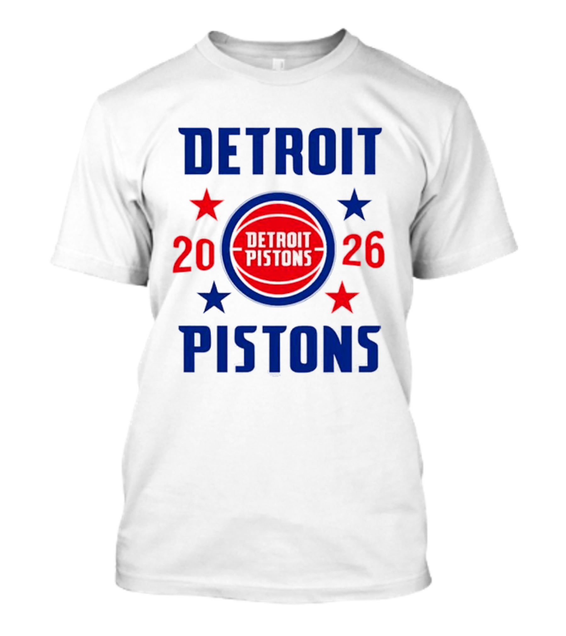 Detroit Pistons 2026 NBA Stars Team T-Shirt