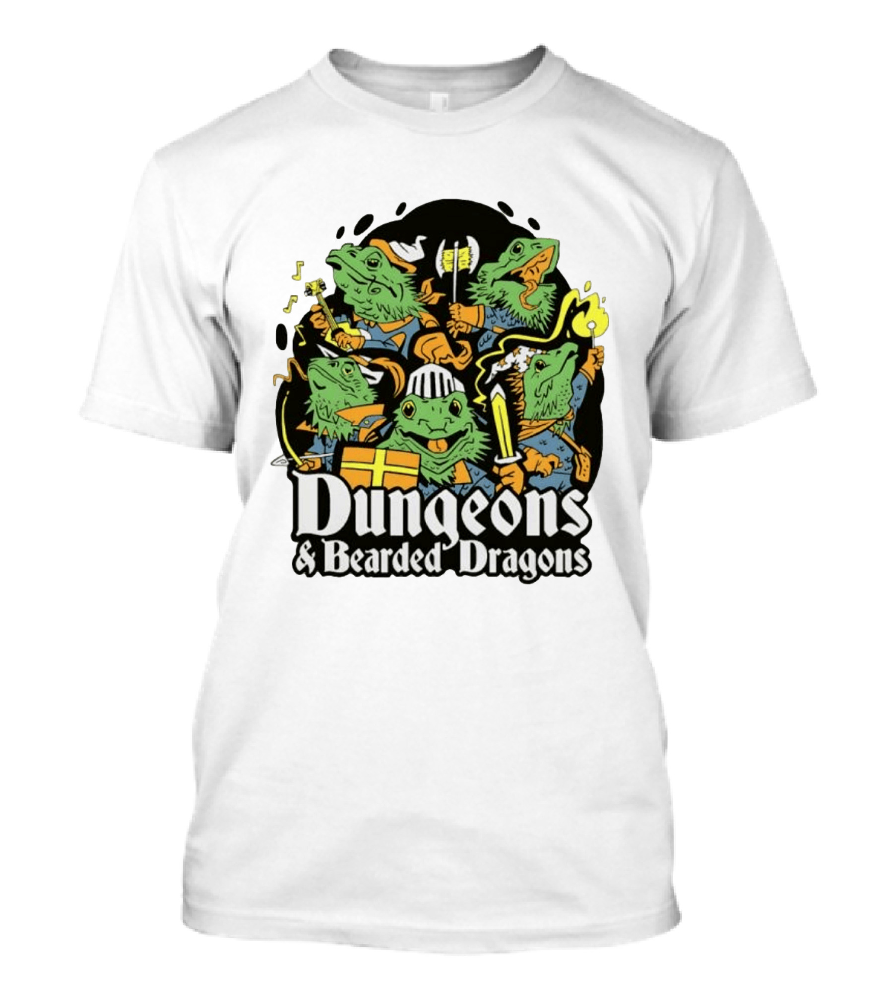 Dungeons And Bearded Dragons Adventurers Party Fantasy Game T-Shirt
