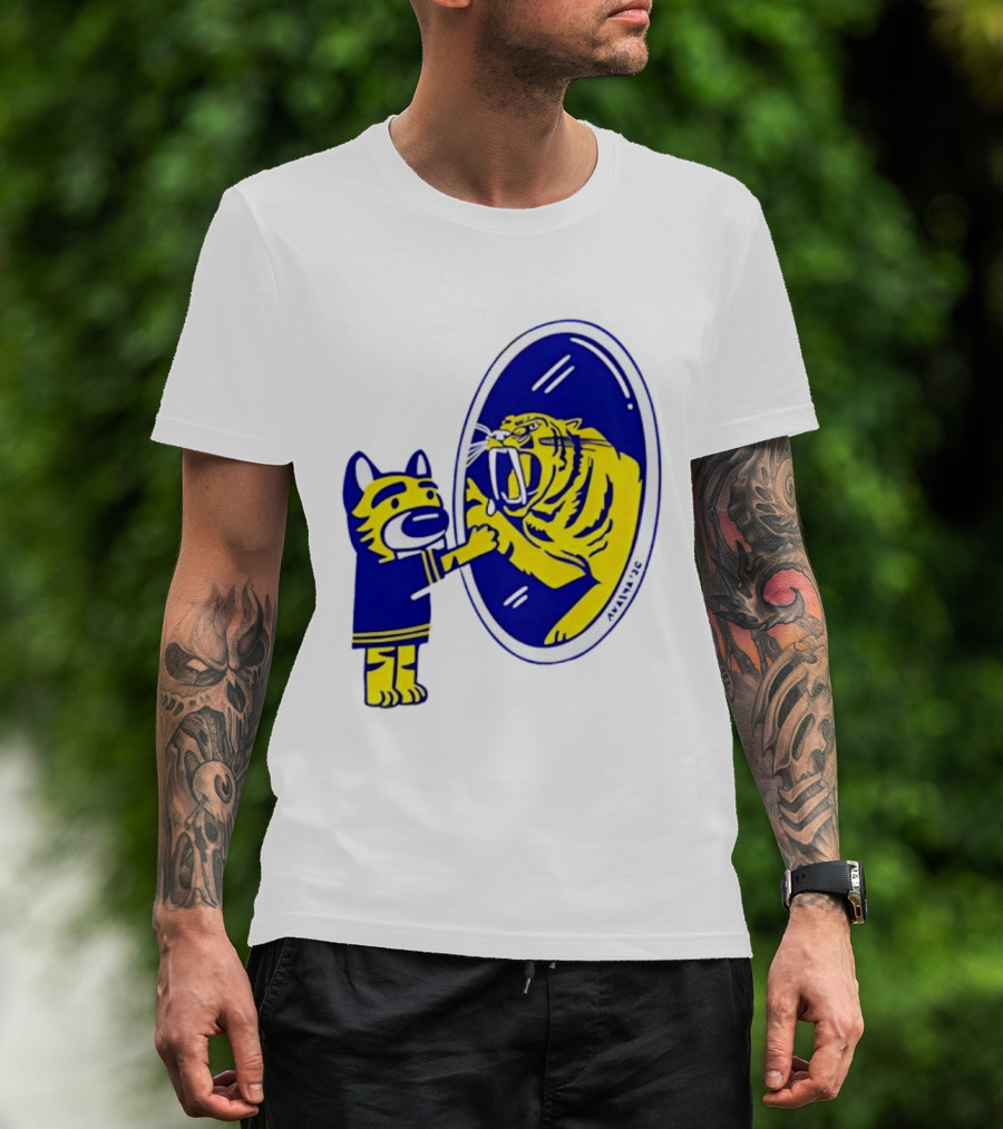 Gnash Predators Sabretooth Tiger Mirror Reflection T-Shirt