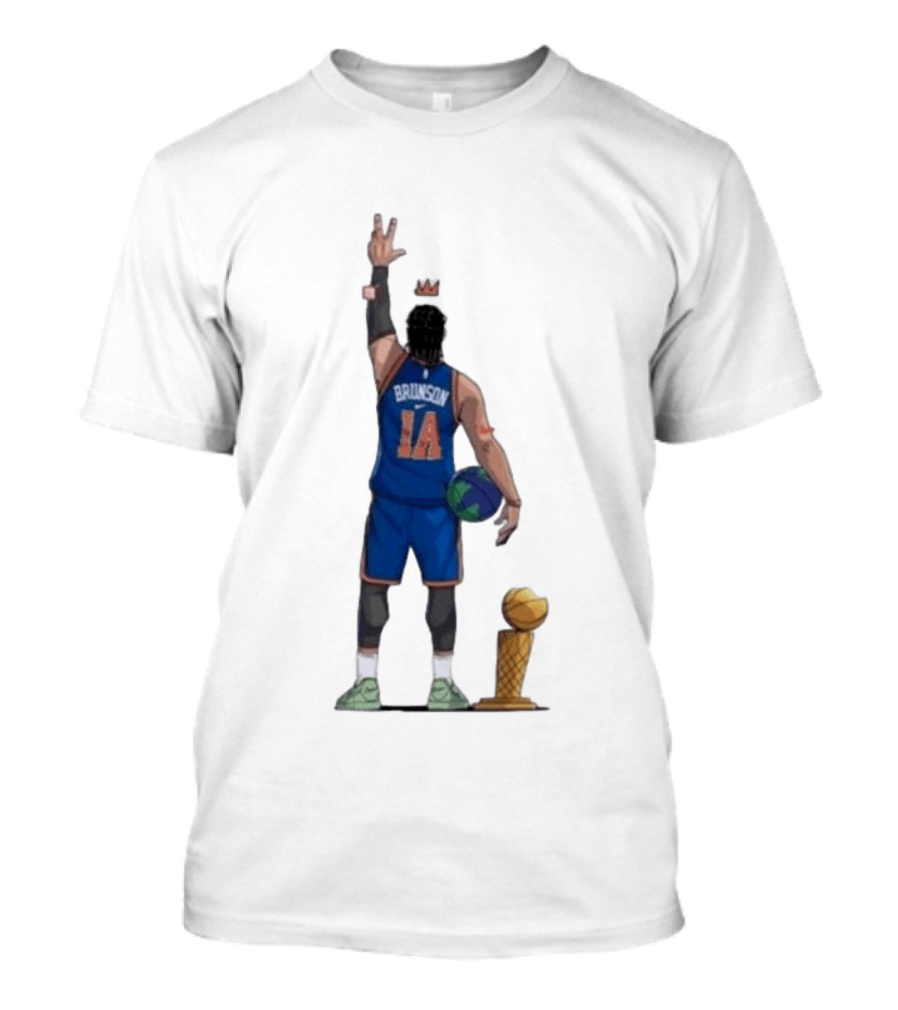 Jalen Brunson 1a Ayooo Becky Trophy 2026 NBA Basketball Knicks Sports T-Shirt