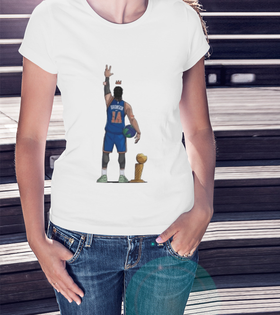 Jalen Brunson 1a Ayooo Becky Trophy 2026 NBA Basketball Knicks Sports T-Shirt