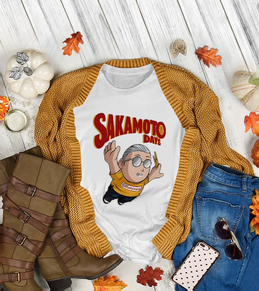 Sakamoto Days Country Super Mario Taro Sakamoto Floating T-Shirt