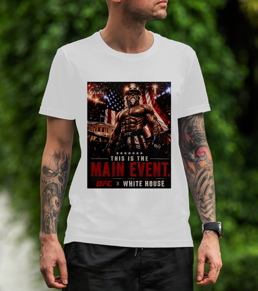 UFC X White House Uncle Sam Main Event Stars And Stripes T-Shirt