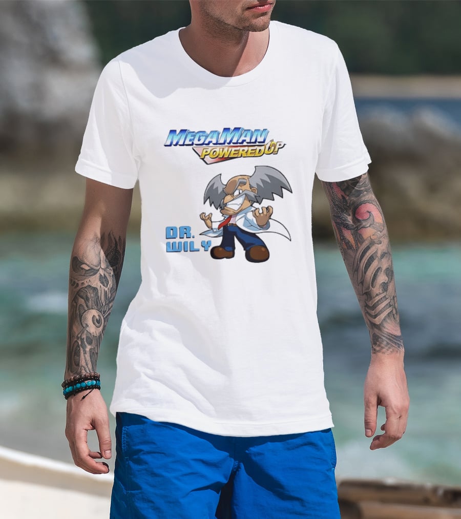 Mega Man Powered Up Dr Wily T-Shirt