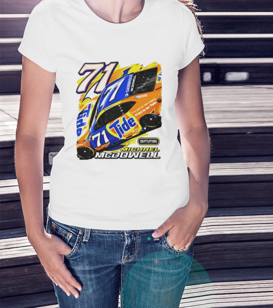Michael McDowell Tide 71 NASCAR Racing Spire Motorsports Camry T-Shirt