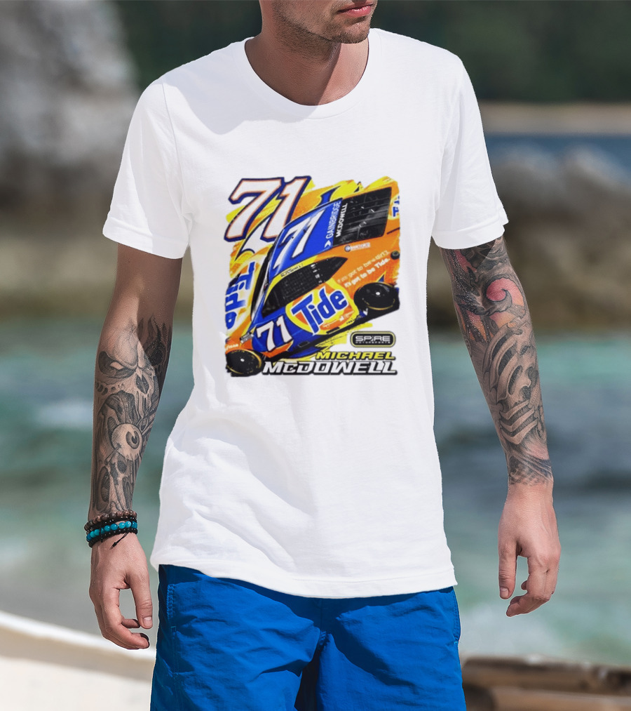 Michael McDowell Tide 71 NASCAR Racing Spire Motorsports Camry T-Shirt