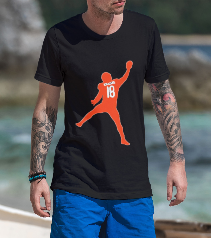 Chicago Bears Caleb Williams 18 Iceman Football Player T-Shirt
