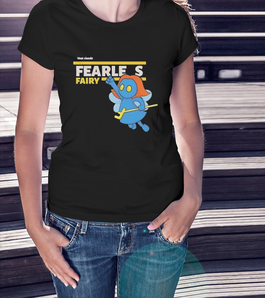 VeeFriends Fearless Fairy Bold Blue Character With Orange Hair T-Shirt