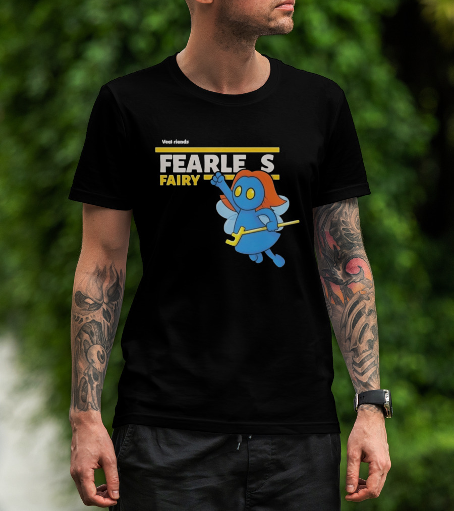 VeeFriends Fearless Fairy Bold Blue Character With Orange Hair T-Shirt