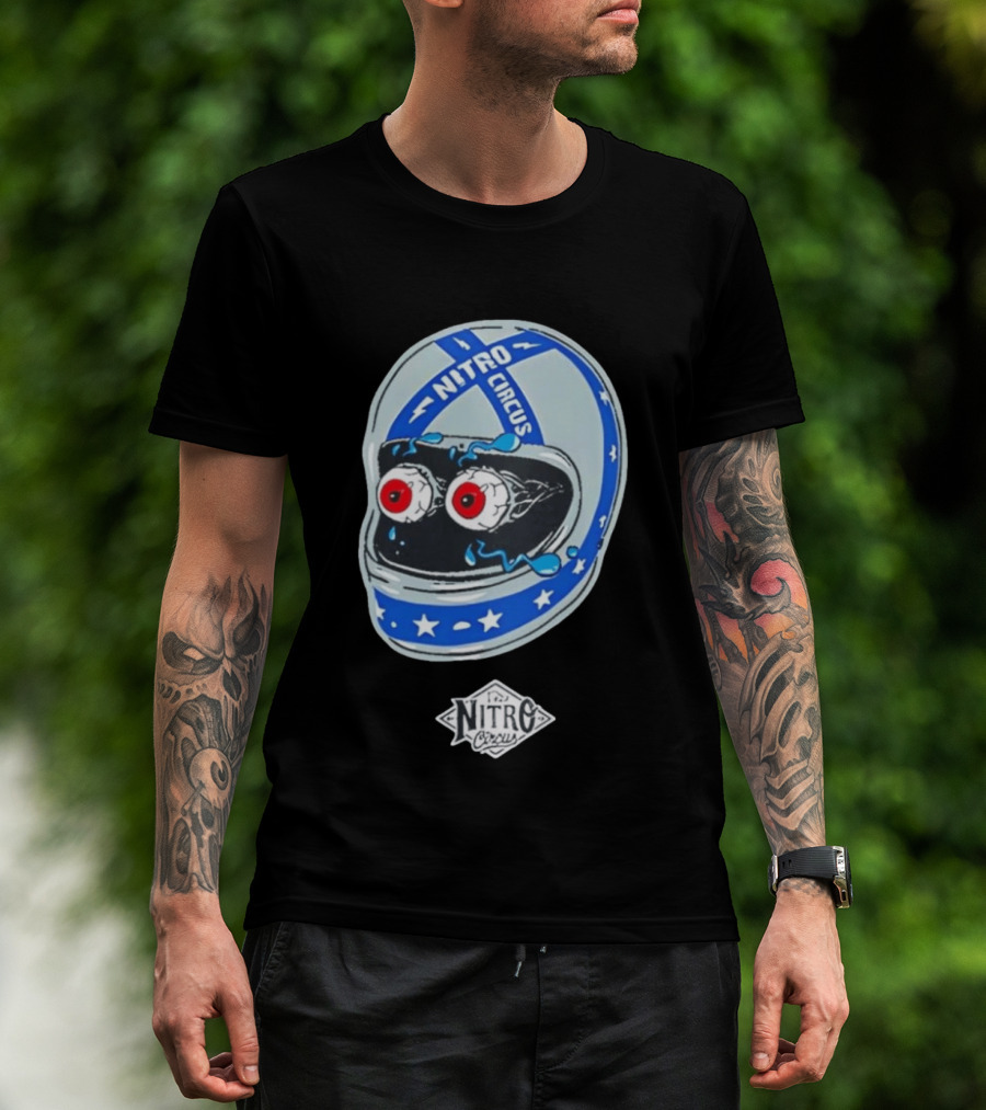 Nitro Circus Helmet Staring Eyeballs T-Shirt