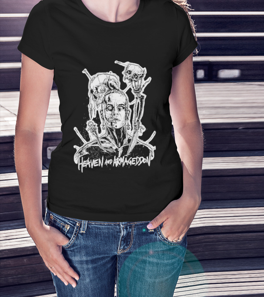 Heaven And Armageddon Skull Trio T-Shirt