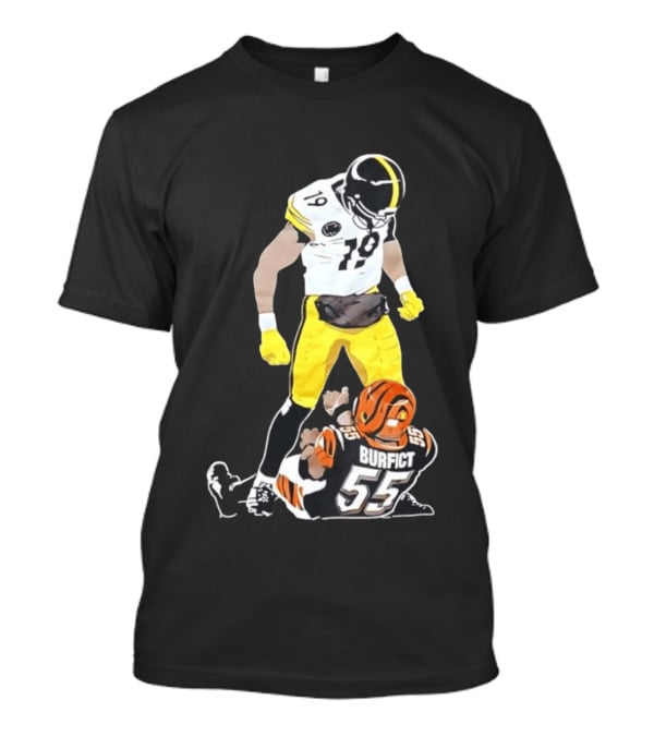 Pittsburgh Steelers JuJu Smith Schuster Over Vontaze Burfict NFL Highlight T-Shirt