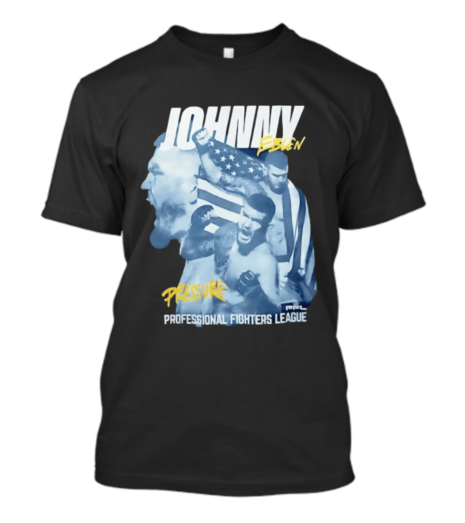 Johnny Eblen Pressure Professional Fighters League PFL American Flag T-Shirt
