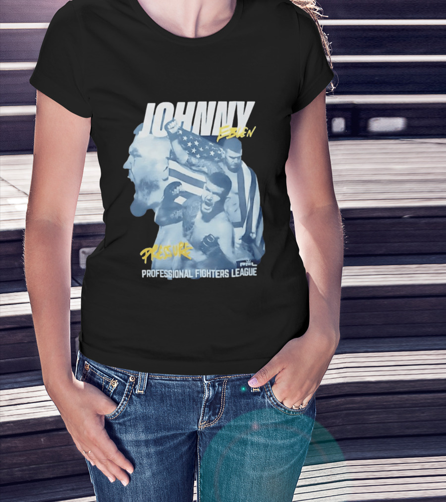 Johnny Eblen Pressure Professional Fighters League PFL American Flag T-Shirt