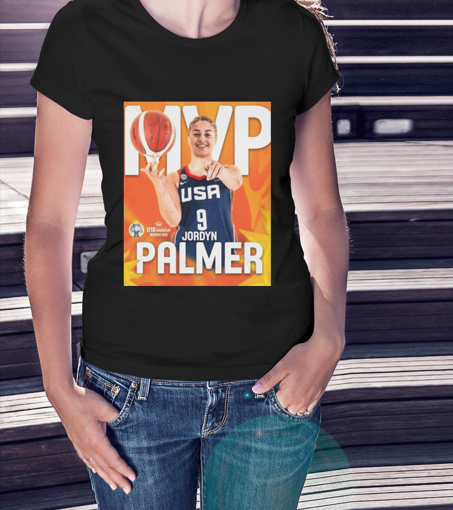 USA Basketball Jordyn Palmer MVP FIBA U18 Women's AmeriCup 2026 T-Shirt