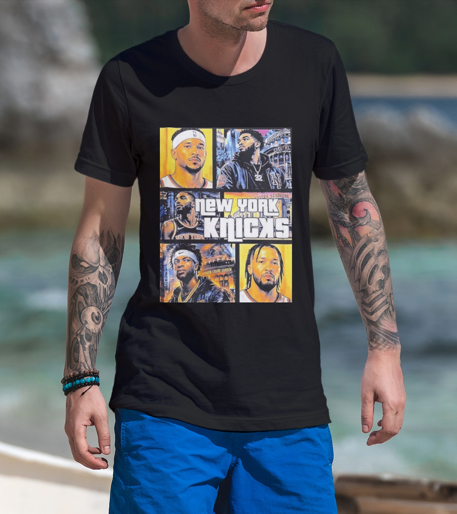 Josh Hart Karl Anthony Towns Mikal Bridges Julius Randle Jalen Brunson New York Knicks Yankee Stadium Madison Square Garden T-Shirt