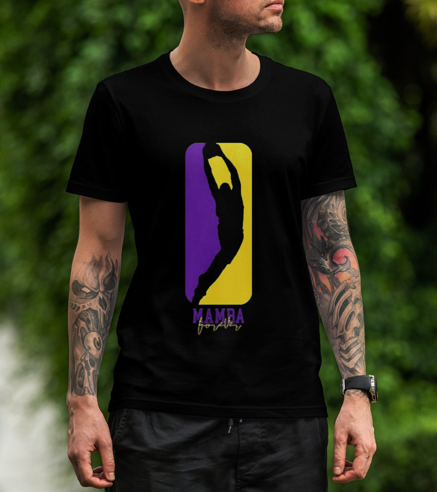 Kobe Bryant Los Angeles Lakers Mamba Forever Purple Gold T-Shirt