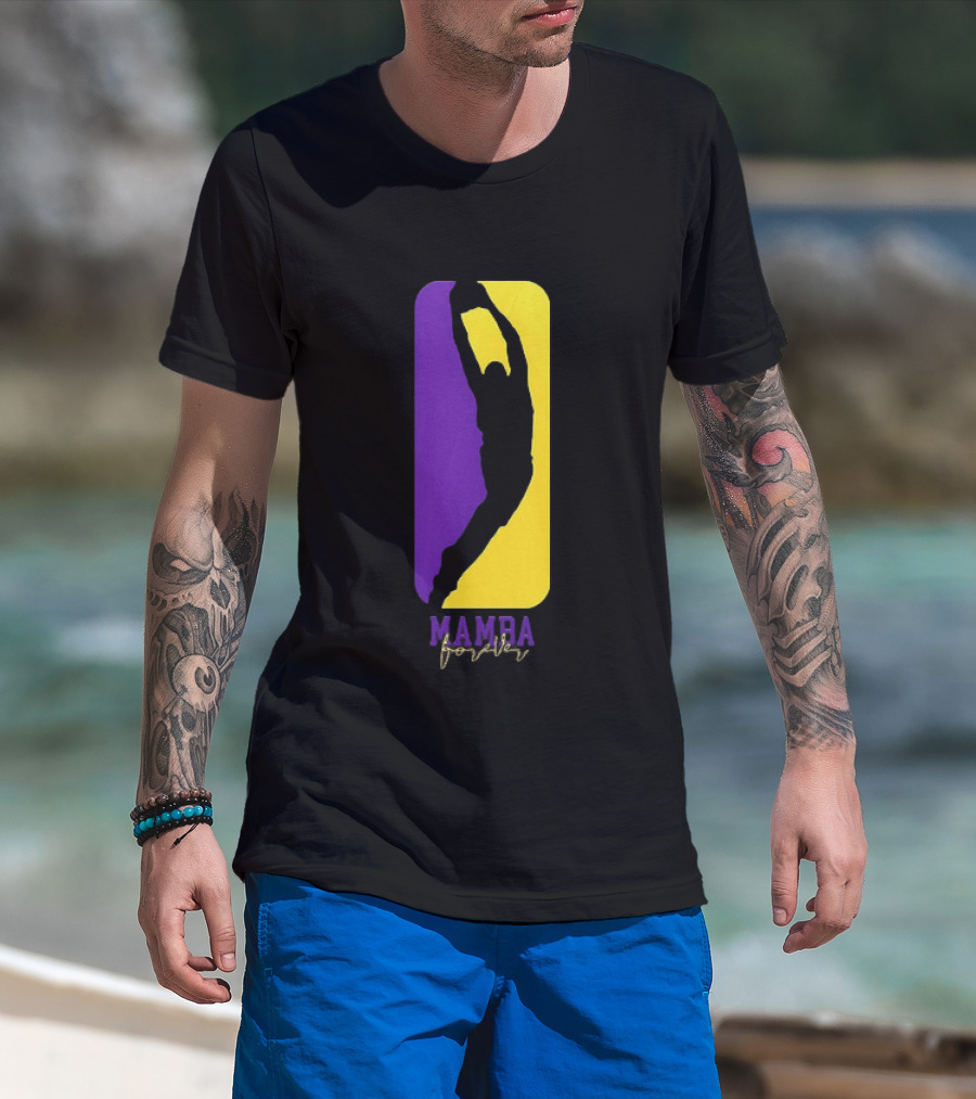 Kobe Bryant Los Angeles Lakers Mamba Forever Purple Gold T-Shirt
