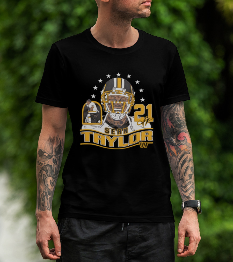 Sean Taylor 21 Washington Commanders Football Legacy Stars T-Shirt