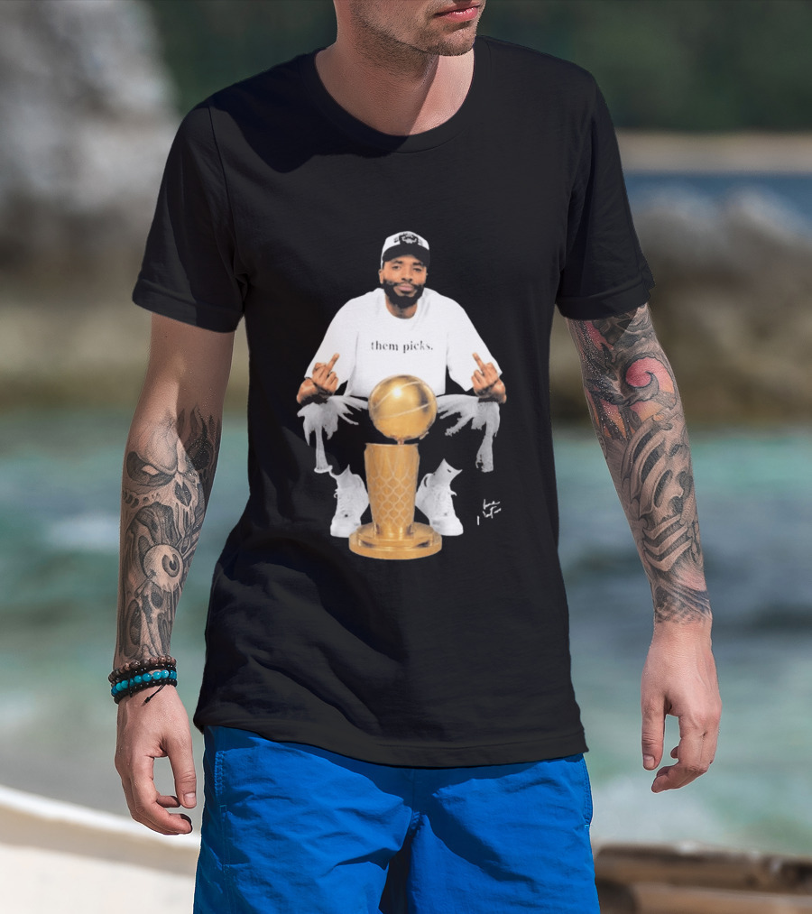 Mikal Bridges Larry O'Brien 2026 Them Picks T-Shirt