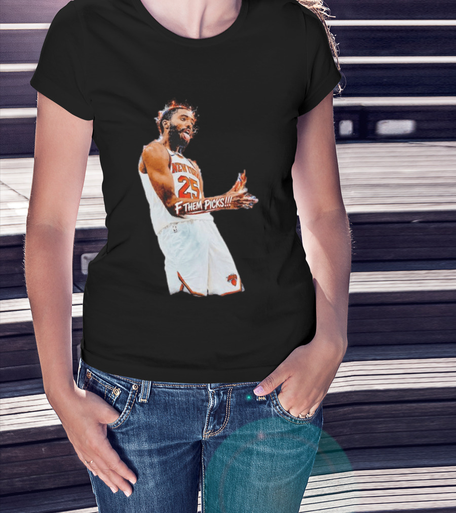 Mikal Bridges New York Knicks 25 F Them Picks T-Shirt